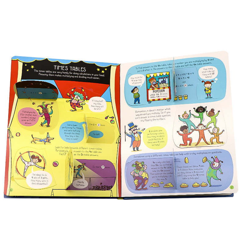 Usborne翻翻书 心算 英文原版绘本 Lift-the-Flap Mental Maths 幼儿早教益智科普纸板书 亲子共读 儿童英语数学启蒙 精装大开