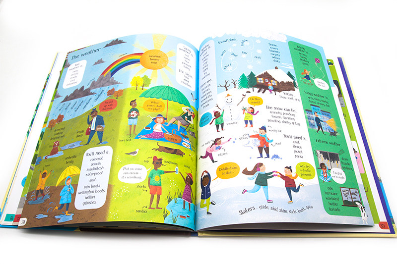 Usborne 近义词图解图画书 精装大开 Big Picture Thesaurus 英文原版绘本 儿童词库 英语写作指南 趣味插图学习工具书