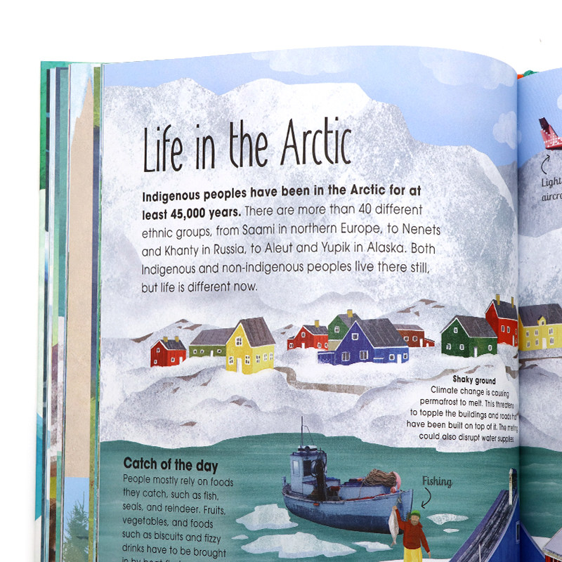 DK百科全书冰冻的世界北极和南极的惊人自然英文原版 Arctic and Antarctic 自然的魔力与神秘动物保护精装大开 Jason Bittel