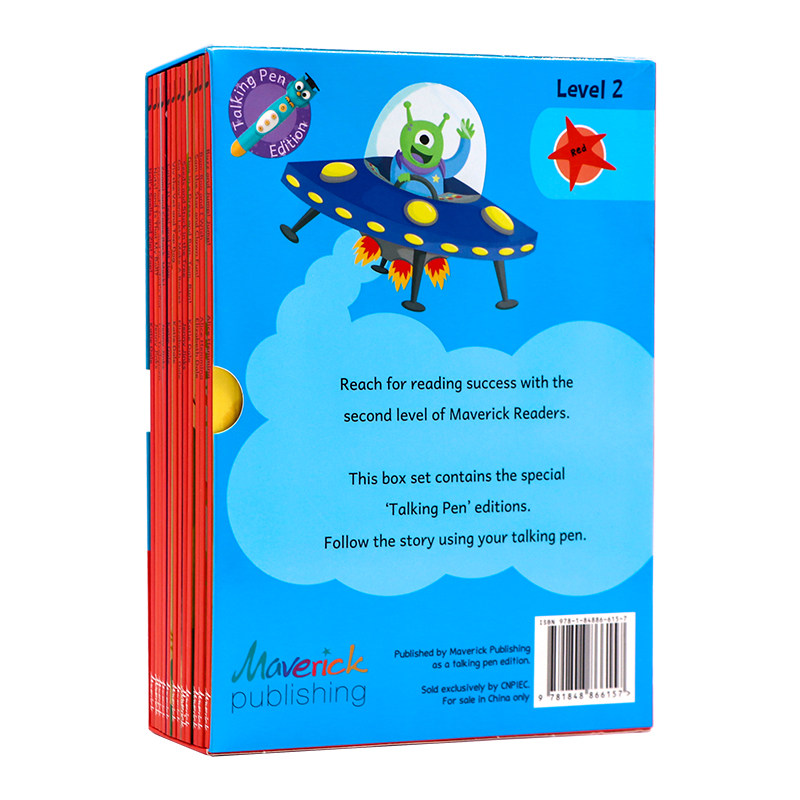 Maverick Early Reader 12册英文原版绘本 红色 level2阶段Red Readers box sets 儿童英语分级阅读二阶 幼儿早教启蒙认知亲子共读
