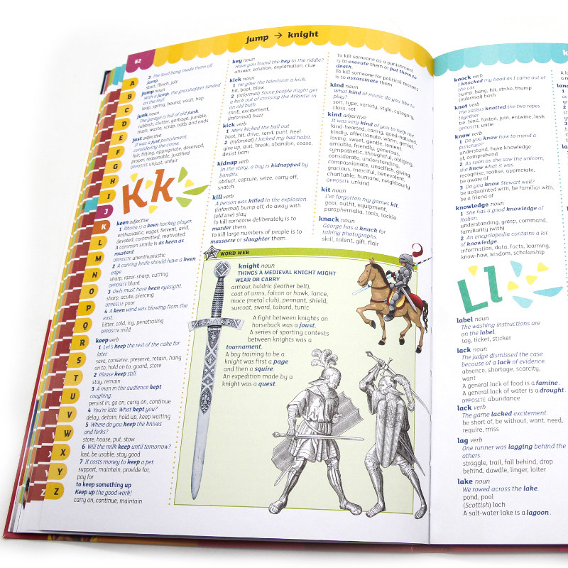 牛津图解儿童英语同义词字典Oxford Illustrated Children’s Thesaurus 英文原版词典 英语学习工具书 初级插图字典 家庭词典