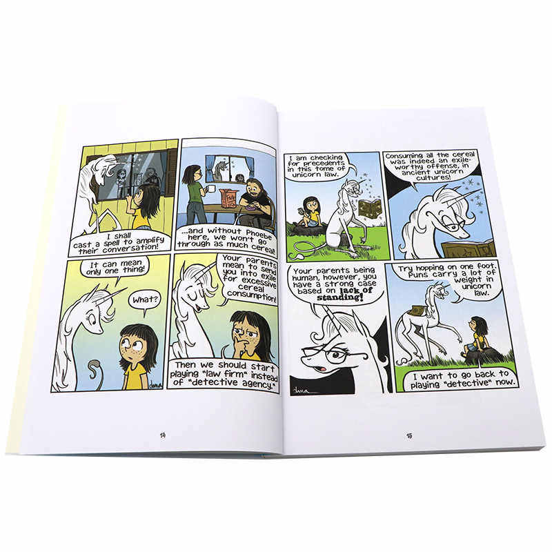 菲比和她的独角兽4册英文原版漫画小说 The Big Sparkly Box of Unicorn Magic 连环漫画冒险故事儿童英语读物友谊主题进口图书