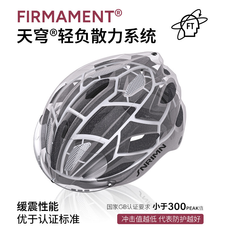 森瑞梦x吴彦祖骑行头盔自行车公路山地男女装备带变色风镜安全帽