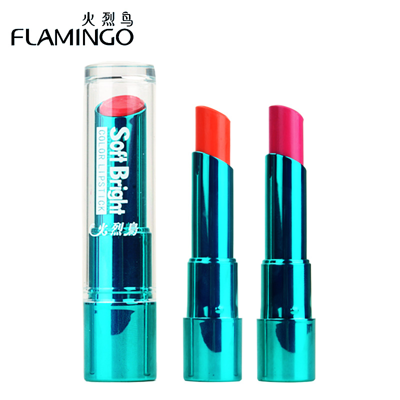 火烈鸟柔润艳彩唇膏正品防水口红 永乔化妆品唇膏/口红
