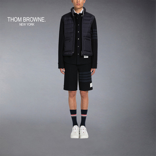 [6期免息]THOM BROWNE 男士衍缝鹅绒羽绒服背心 - 图2