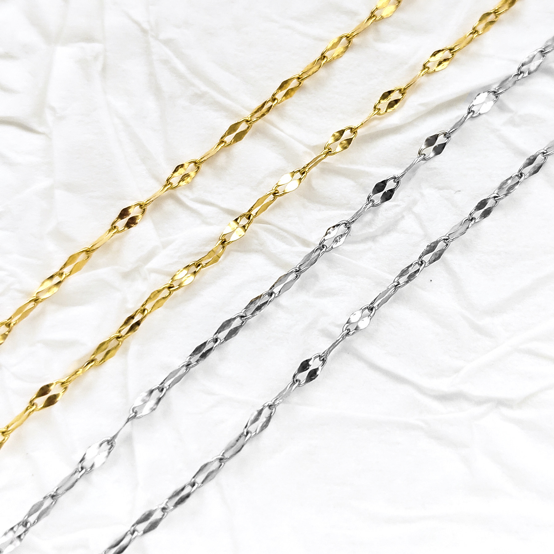 钢本饰品 钛钢时尚嘴唇链手工DIY手链项链材料气质锁骨链不锈钢链,淘宝优惠券,粉丝福利购,淘宝优惠卷