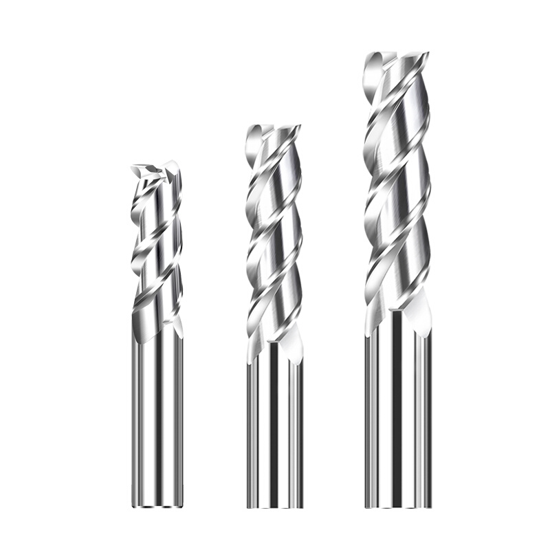 硬质合金铝用铣刀钨钢立铣刀2刃3刃CNC加工中心刃具高光铝专用刀-图0