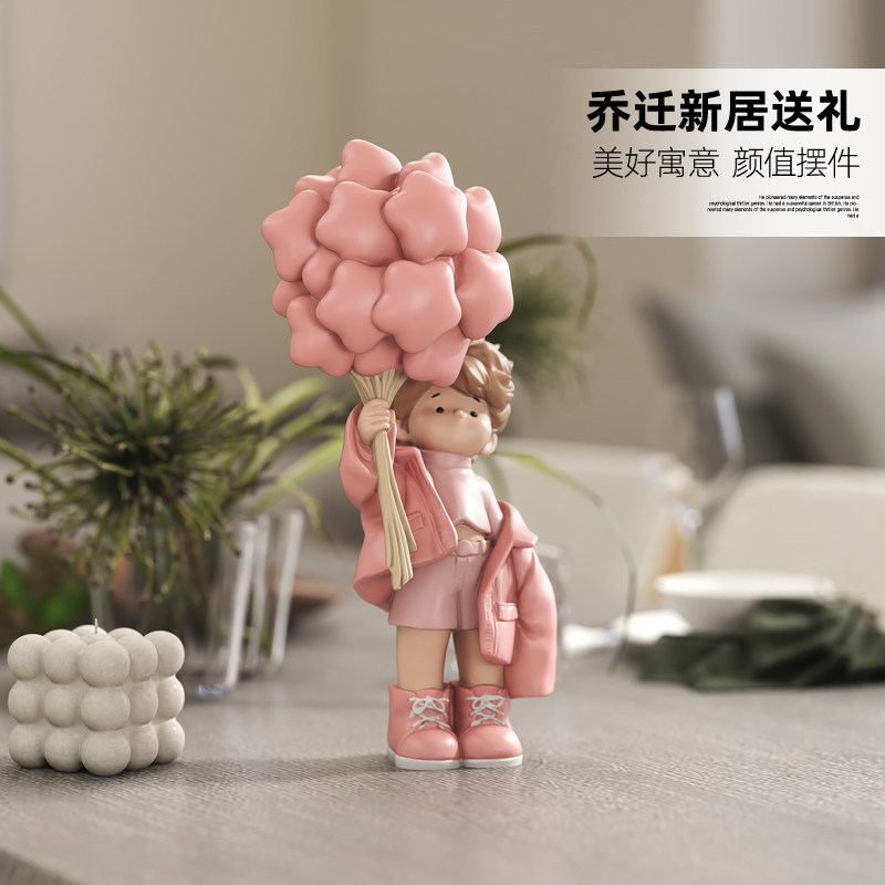 治愈系男孩摆件家居饰品客厅玄关酒柜桌面装饰品送男朋友生日礼物,淘宝优惠券,粉丝福利购,淘宝优惠卷