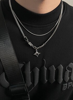 儿童项链男孩男童街舞走秀搭配装饰不掉色嘻哈小孩链子配饰潮流酷