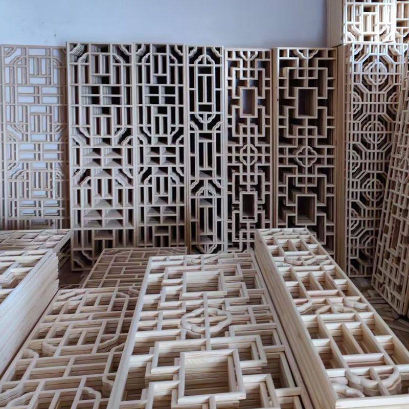 茗辰中式装修实木花格隔断定做吊顶玄关门窗屏风格栅仿古镂空门窗,淘宝优惠券,粉丝福利购,淘宝优惠卷