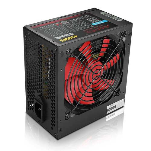 爵柏450WS台式电脑主机电源6P显卡供电背线额定350W静音电源 - 图2