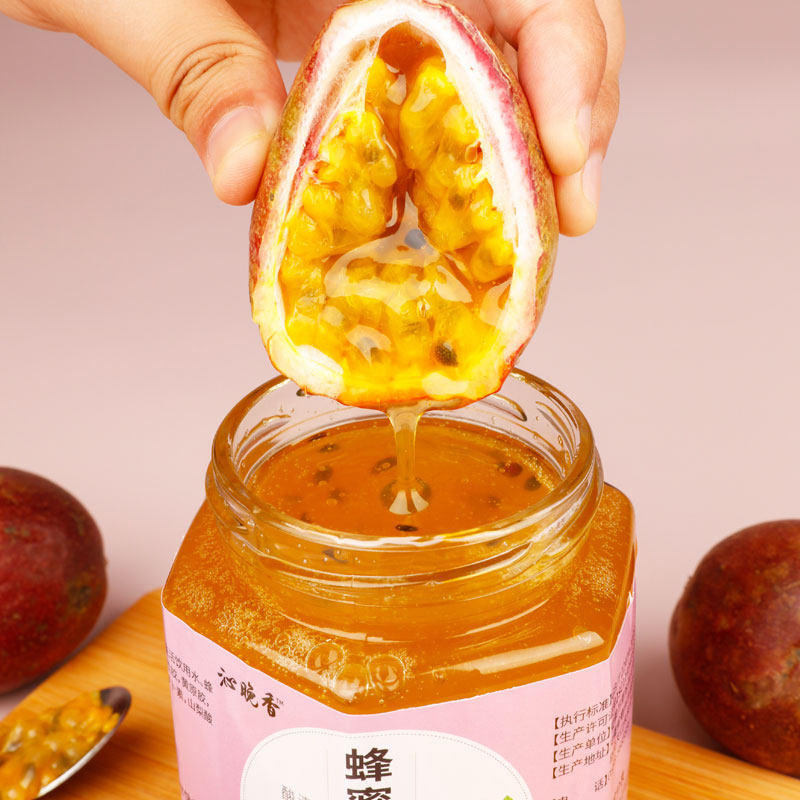 柚子茶果酱罐装500g百香青桔冲饮 榕芝堂蜂蜜果味茶