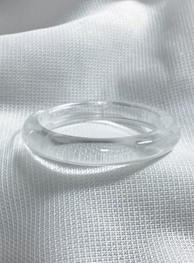 蓝星珠宝店-天然高冰白水晶白幽灵白玉髓手镯简约高级冰爽