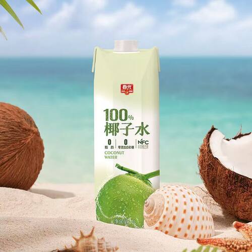 春光100%NFC椰子水1升纯天然电解质运动健身饮料0添加非浓缩 - 图2
