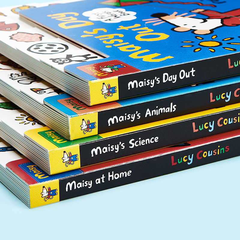 小彼恩点读童书英文原版小鼠波波单词标签书套装4册 Maisy s First Word Book 4大场景认知儿童英语启蒙纸板书毛毛虫笔点读书0-4岁-图2