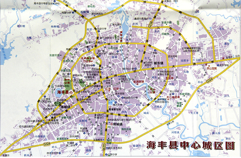 包邮2022版 汕尾指南地图【87*60cm】 汕尾市地图 交通旅游城区图城区图另有广东省深圳市东莞惠州广州珠海交通旅游挂图地图 - 图2