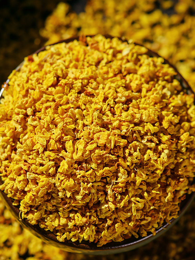 桂林不熏硫桂花干泡茶可食用冻干金桂花商用烘干金桂花斤装茶叶