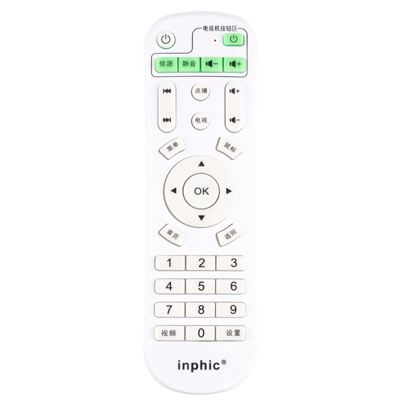 适用于inphic/英菲克网络机顶盒适配I6I7I8I9I10I12I18电视播放遥控器按键一样就通用鸿宇原装款