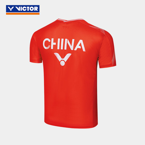 victor胜利威克多中国大学生羽毛球服T恤男女款速干透气大赛队服 - 图2
