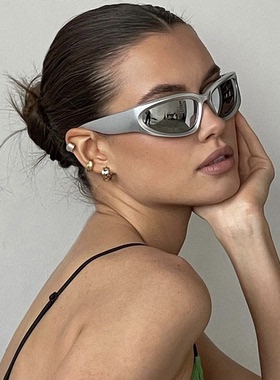 y2k千禧赛博朋克未来科技感墨镜女美式复古欧美摩托骑行防风眼镜