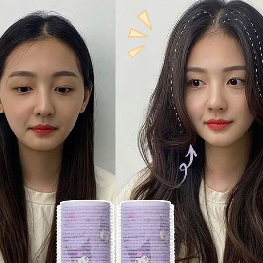 爆款卷发神器免烫不伤发空气刘海卷发筒女生前额头发定型蓬松发夹