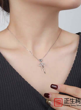 925纯银项链女锁骨链套链表白气球吊坠时尚百搭显白新品银饰品
