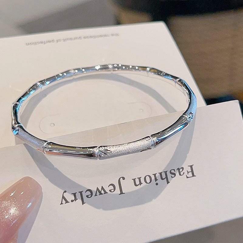 香港正生纯银9999足银手镯竹节闭口实心节节高升七夕生日礼物送礼,淘宝优惠券,粉丝福利购,淘宝优惠卷