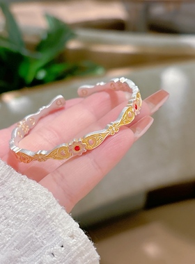 香港正生纯银999足银手镯