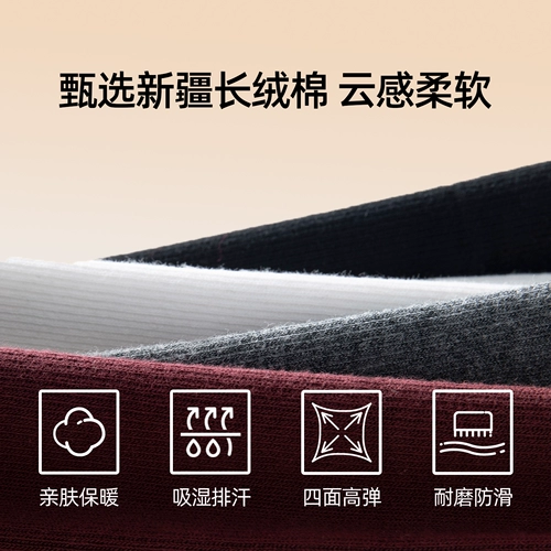 Демисезонные удерживающие тепло нескользящие носки, черные гольфы, увеличенная толщина