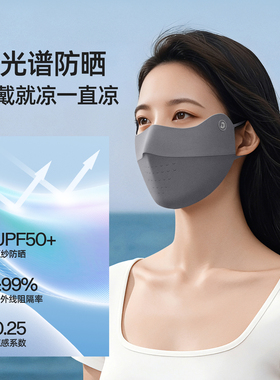 小野和子轻薄透气防寒防晒面罩