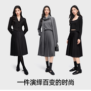 小野和子seeyeah中长款百褶裙