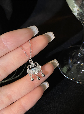 《锁住好运》足银999平安锁项链