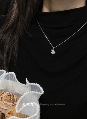 【三生有幸】999纯银银杏叶项链