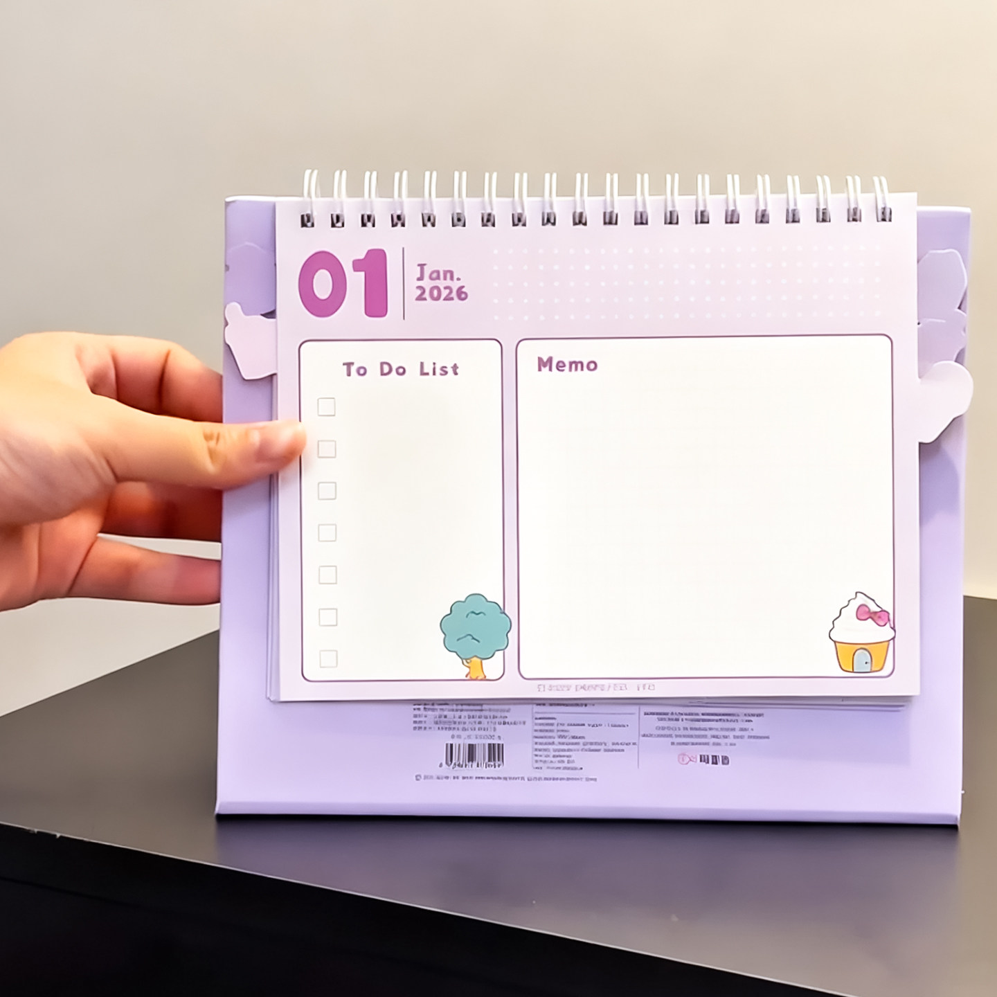 库洛米台历2026年新款卡通日历办公室桌面摆件学生记事本可爱月历,淘宝优惠券,粉丝福利购,淘宝优惠卷