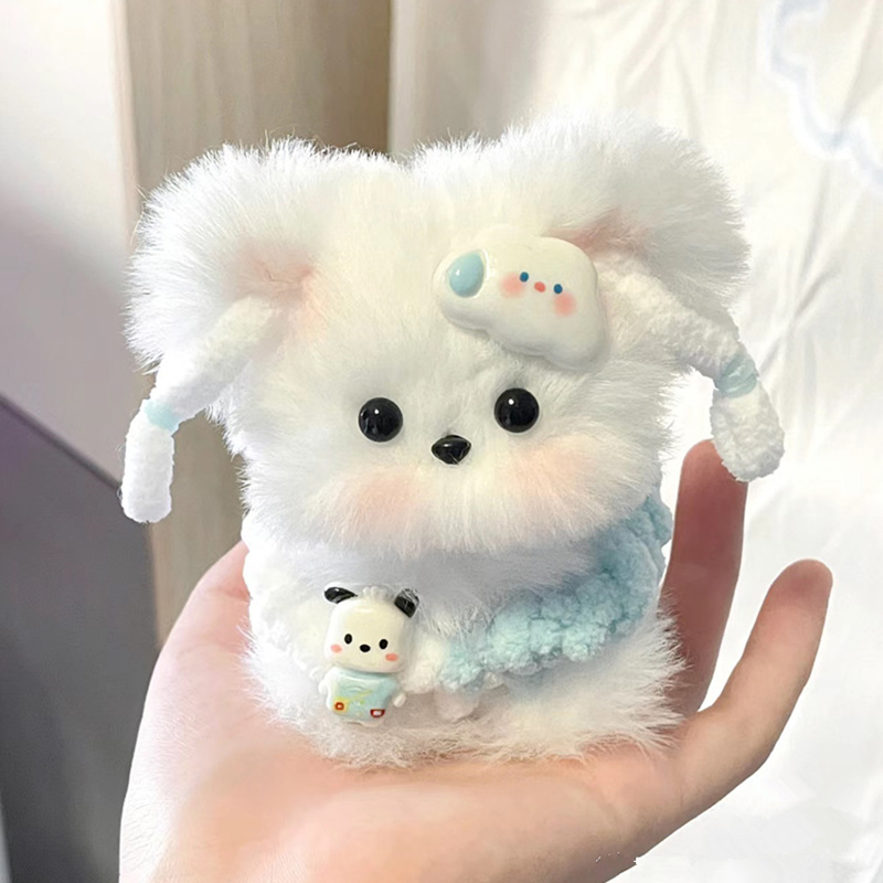 兔毛扭扭棒小狗小猫手工diy材料包女生玩具毛绒玩偶成品生日礼物6