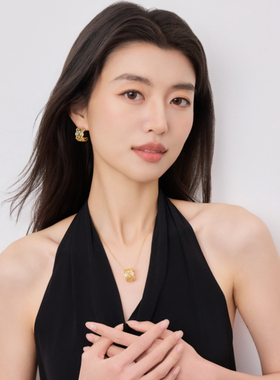 OUBIYABI欧比雅比蕾丝路路通项链蕾丝镂空耳钉华丽饰品生日礼物女