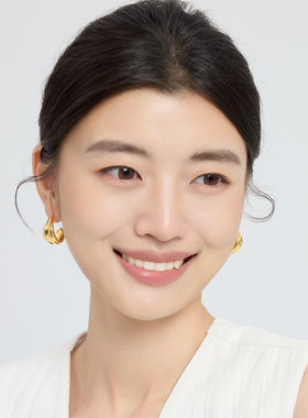 李一桐 美人余 余梦徐如蓝同款OUBIYABI欧比雅比都市波纹金属耳圈