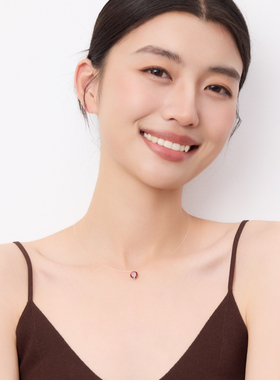 欧比雅比合成立方氧化锆悬浮项链