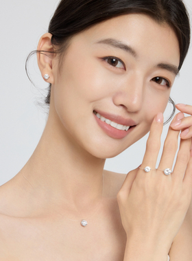 欧比雅比合成立方氧化锆悬浮项链