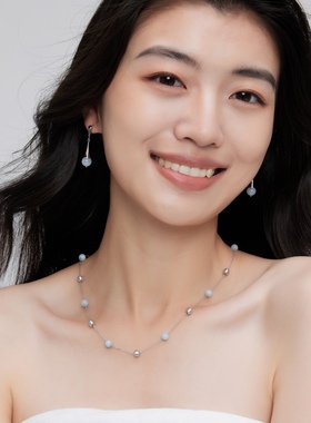 OUBIYABI欧比雅比【珠饰】海岸礁石满天星项链串珠颈链锁骨链轻奢