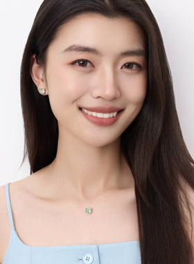 新品OYBIYABI欧比雅比【宠爱】小猫缤纷悬浮项链可爱猫猫头锁骨链