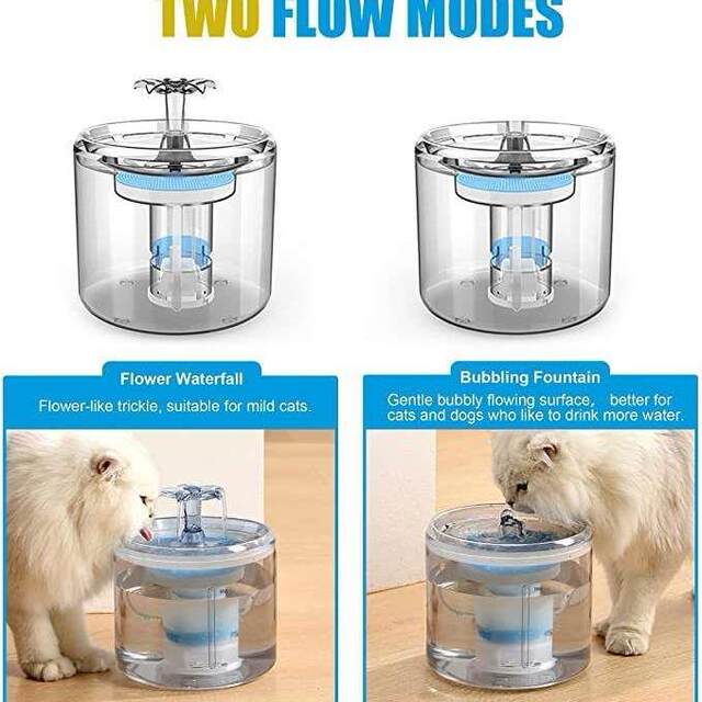 Pet water dispenser automatic live water cat water dispenser transparent constant temperature smart cat and dog water dispenser pet daily necessities