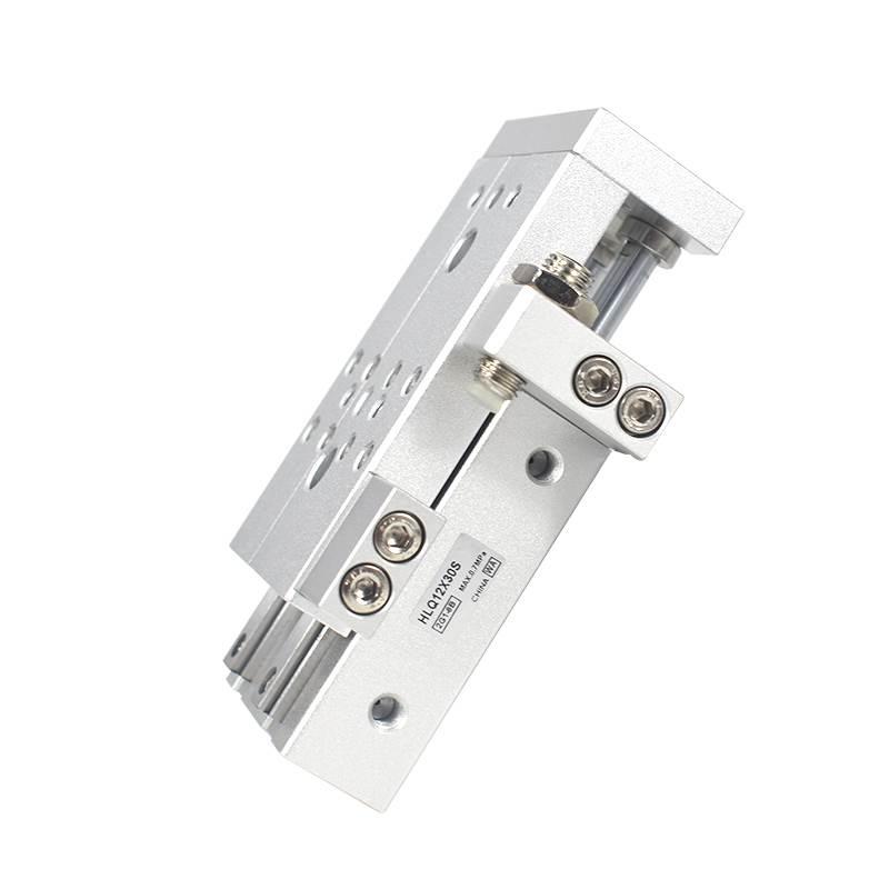 气动滑台气缸HLS/HLQ6/8/12/16/20/25X10/20/30/50/75SAS亚德客型 - 图3