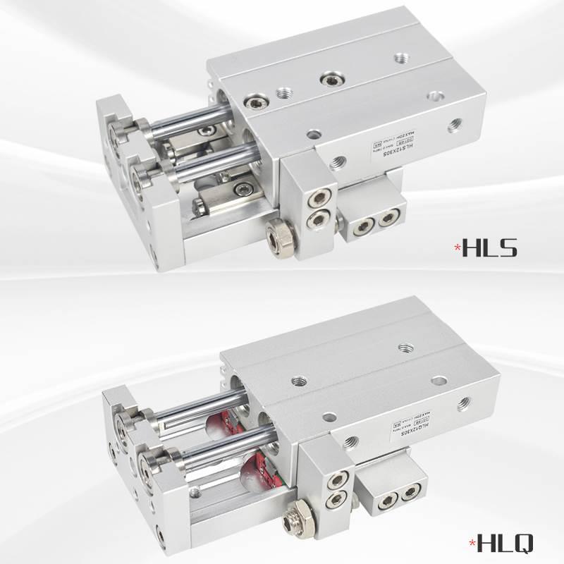 气动滑台气缸HLS/HLQ6/8/12/16/20/25X10/20/30/50/75SAS亚德客型 - 图2