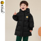 bduck little yellow duck children's clothing boys' down jacket mid-length winter New Year red children's New Year's greetings clothes