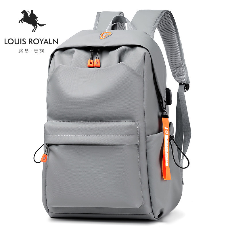 路易贵族男包定制大容量双肩背包 路易贵族铭尊双肩背包
