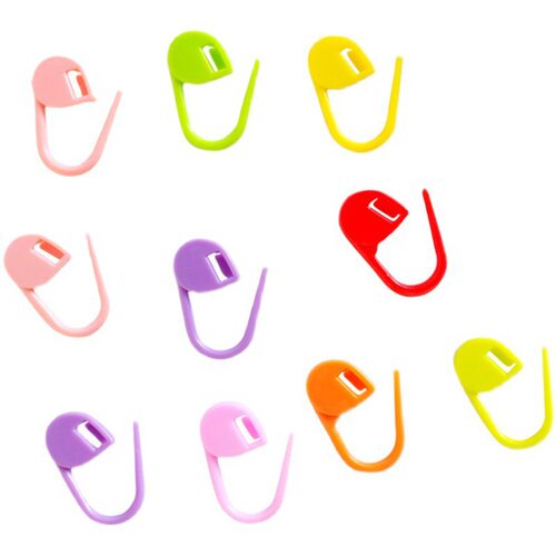 彩色记号扣编织工具手工diy织毛衣配件钩针小别针防解别扣缝合针 - 图2