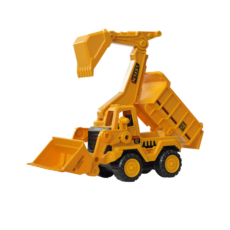 惯性车玩具小汽车男孩儿童仿真工程车挖掘机推土机翻斗车模型益智 - 图3
