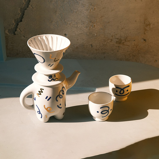 【新年礼物】WEKUKU叉腰壶茶宝茶咖两用壶手冲咖啡壶茶具茶壶套装