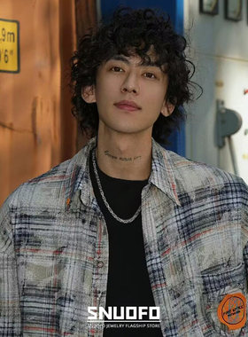 美式项链潮流小众素链